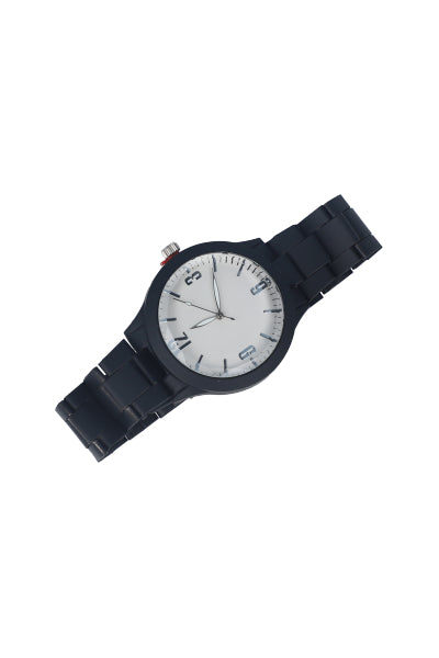 Analog Watch Metal Correa BLACK