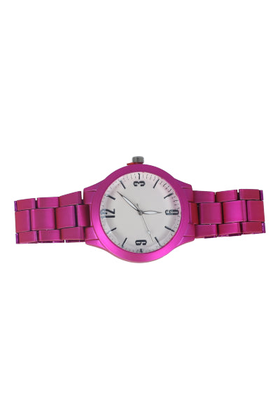 Analog Watch Metal Correa PINK