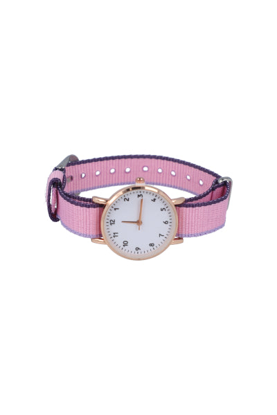 Analog Watch Correa Lines PINK