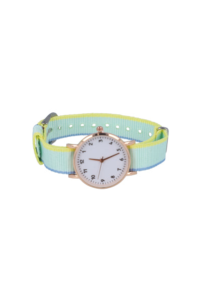 Analog Watch Correa Lines GREEN