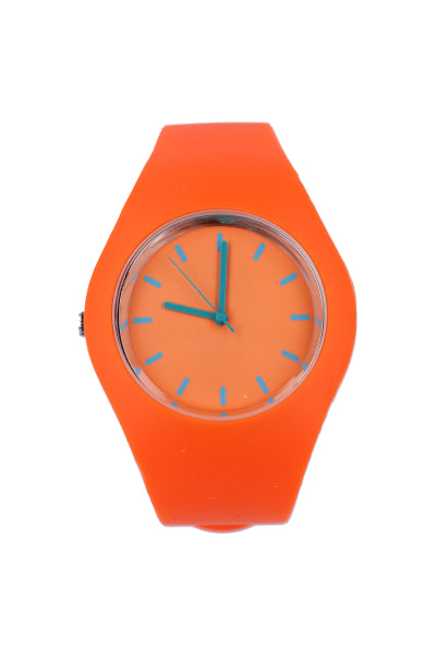 Plastic analog watch ORANGE