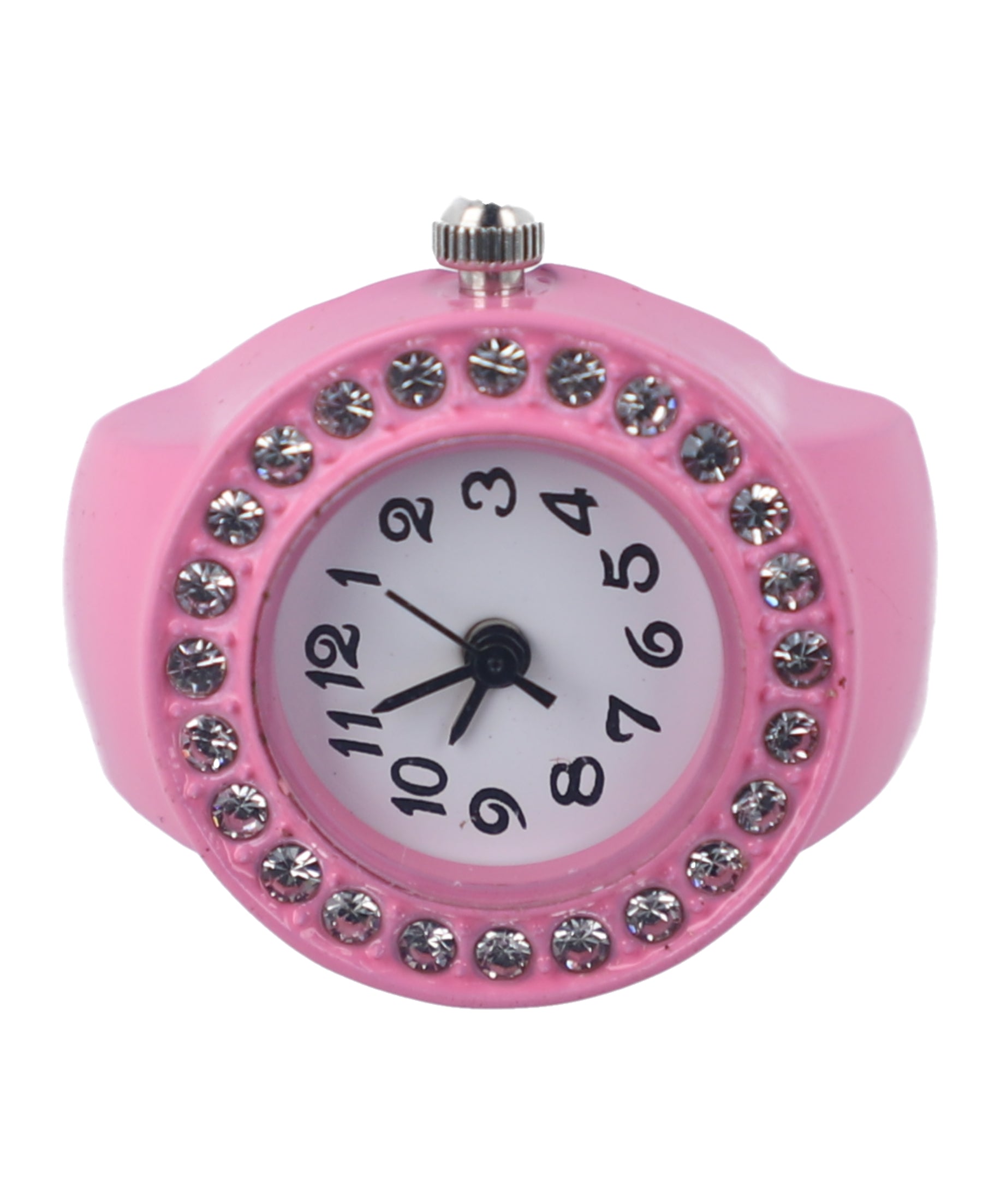 Anillo reloj color brillos ROSA