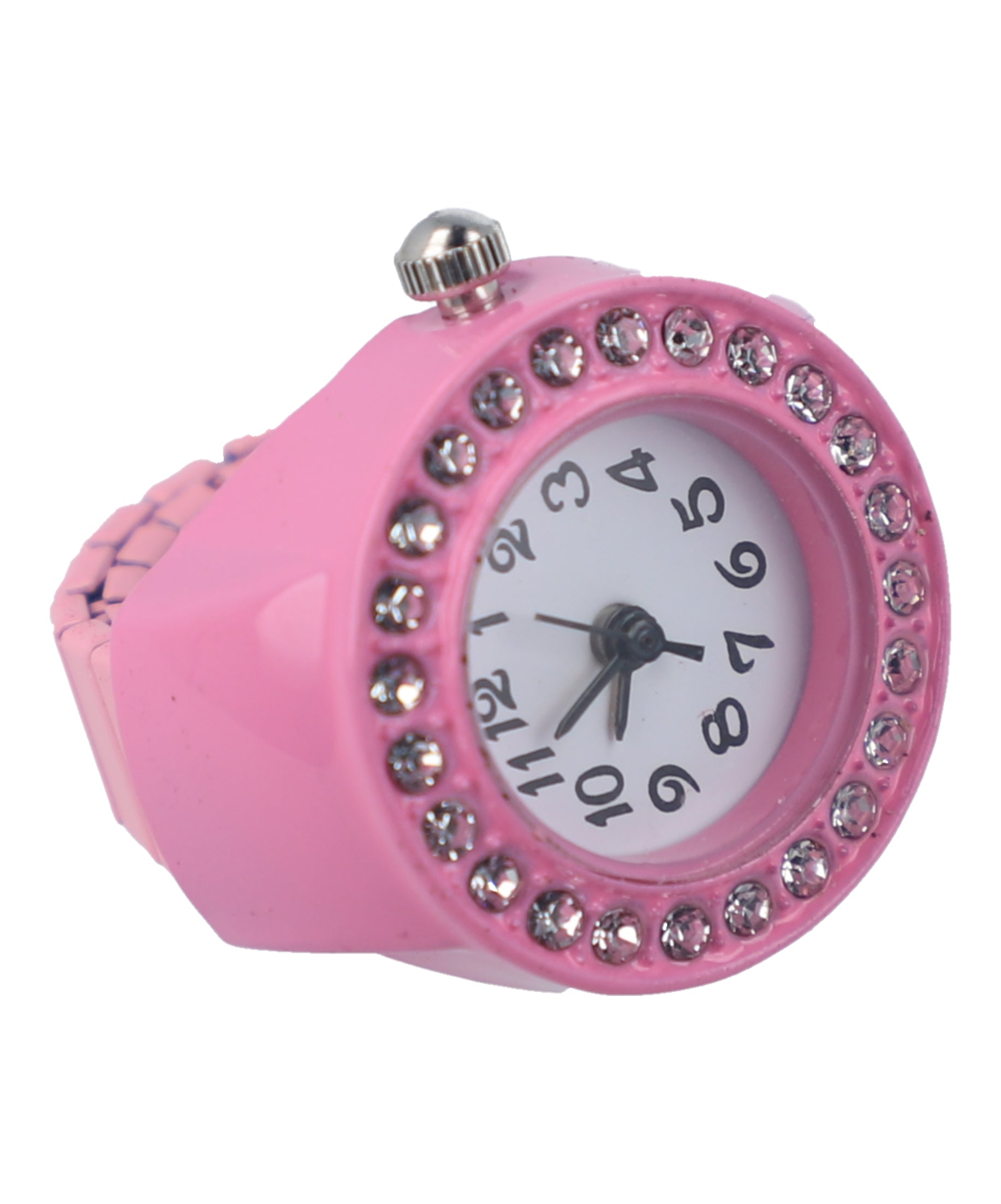 Anillo reloj color brillos ROSA