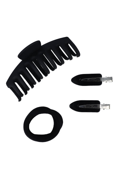 Set 7 pieces accessories hair BLACK