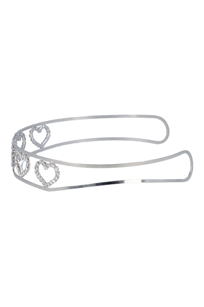 Choker metal hearts shine SILVER