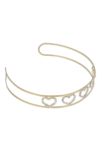 Choker metal hearts shine GOLD