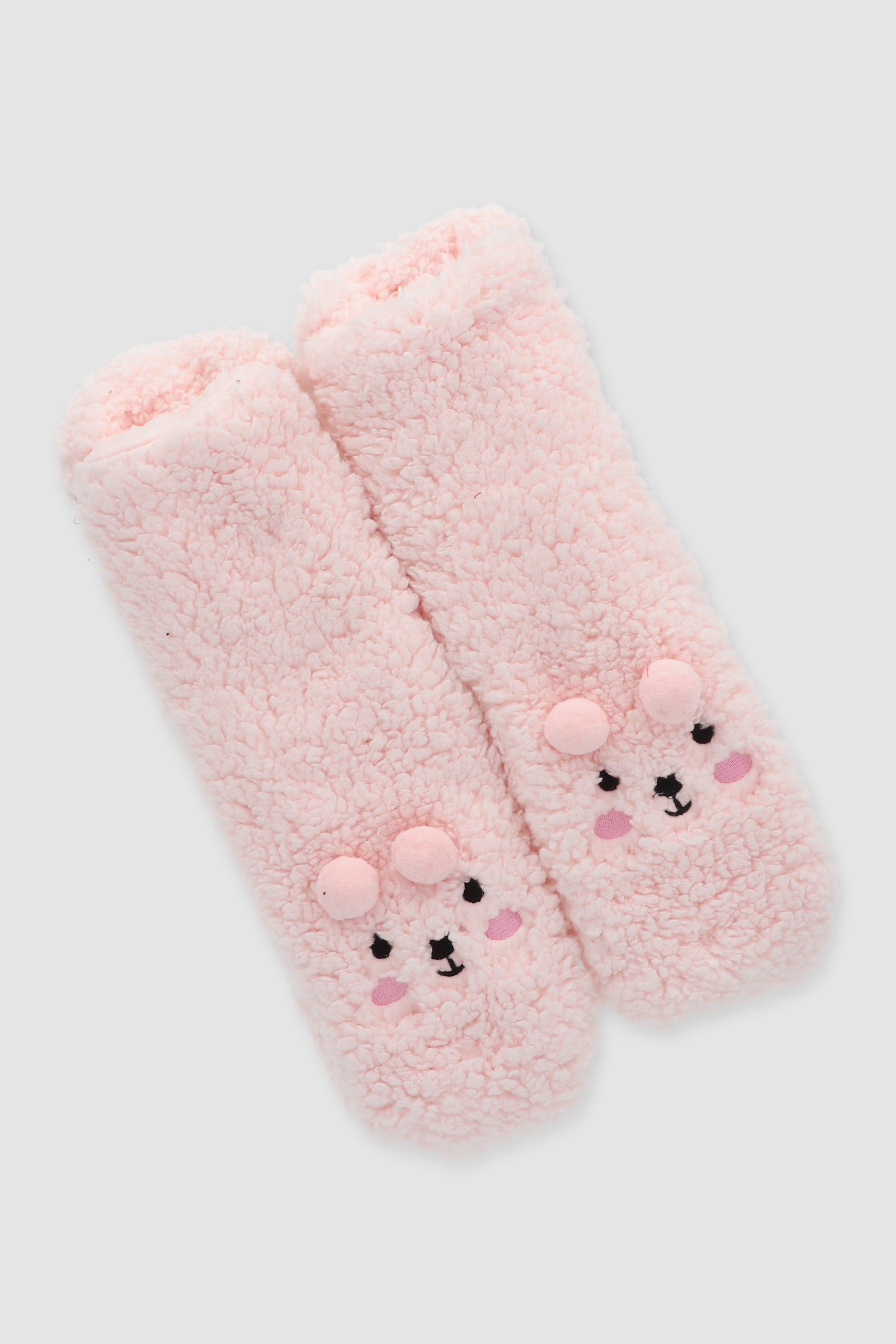 Calcetas Peluche Animalitos ROSA