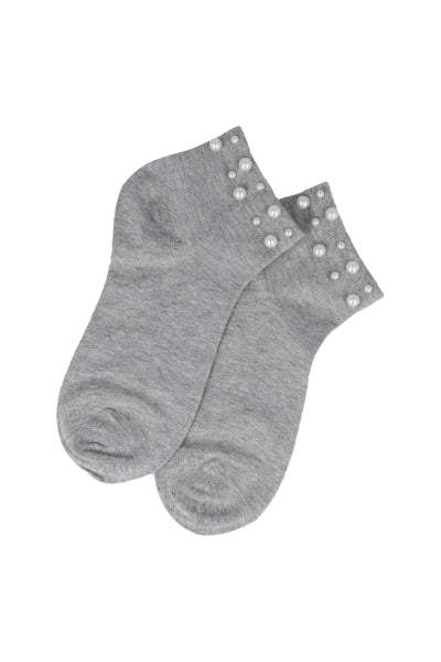 Pearl monochor socks GREY