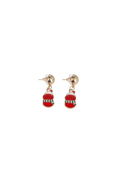 Aretes Figura Navideña ROJO