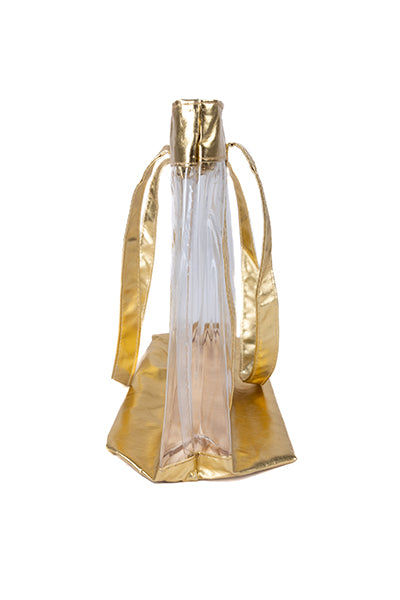 Bolsa shopper transparente ORO