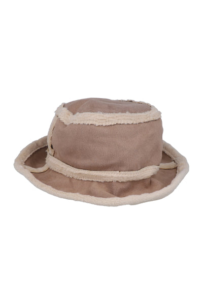 Bucket hat suede CAFE