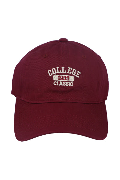 Gorra bordado College VINO