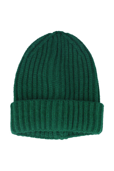 Beanie tejido monocolor VERDE