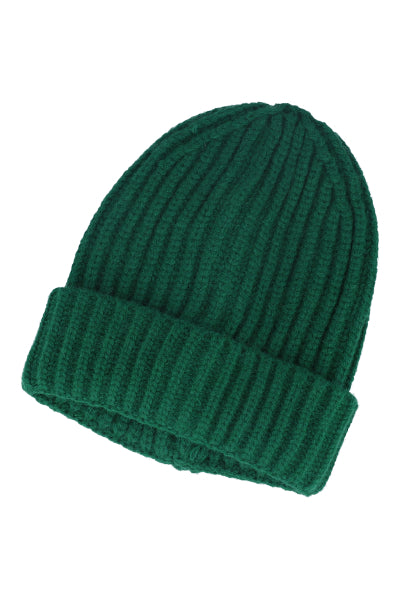 Beanie tejido monocolor VERDE