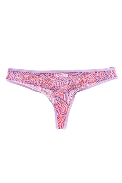 Tanga Mesh Estampado ROSA COMBO