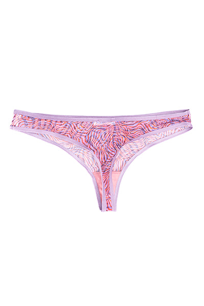 Tanga Mesh Estampado ROSA COMBO