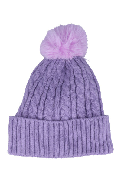 Gorra tejido trenzado MORADO