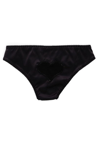 Bikini Satin Corazon BLACK