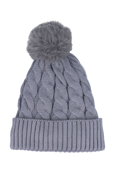 Gorro tejido tenzado GRIS