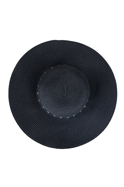 Sombrero fedora brillos NEGRO