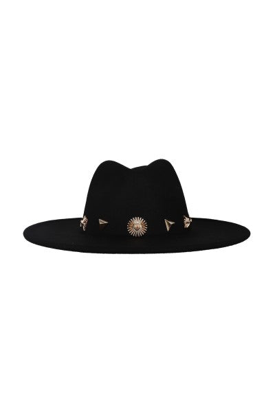 Sombrero fedora aplicaciones NEGRO