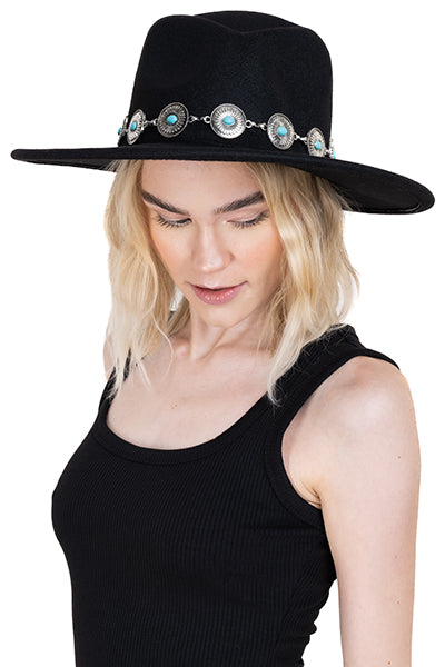 HEBILLAS FEDORA Hat BLACK