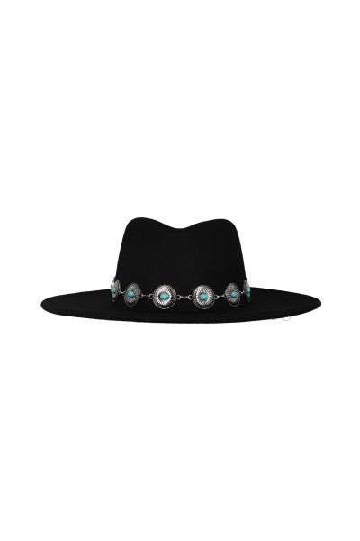 HEBILLAS FEDORA Hat BLACK