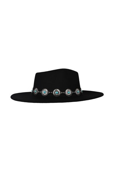 HEBILLAS FEDORA Hat BLACK