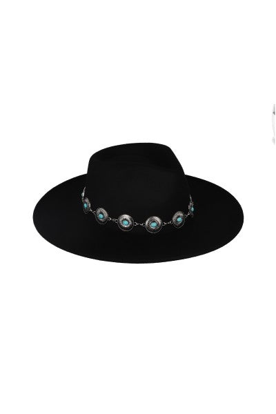 HEBILLAS FEDORA Hat BLACK