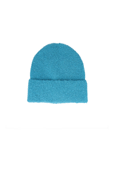 Gorro beanie tejido suave AZUL