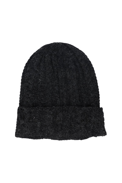 Gorro beanie trenzado NEGRO