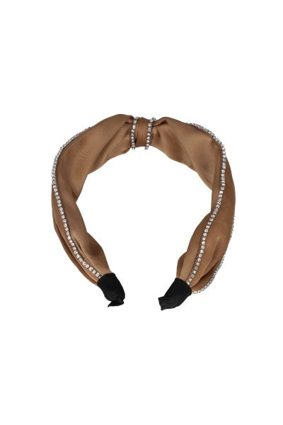 Knot headband COFFEE