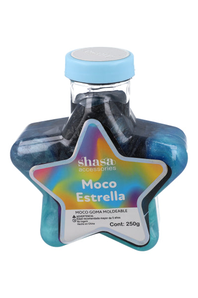 Moco glitter estrella MULTICOLOR