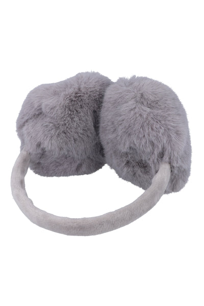 Orejeras monocolor peluche GRIS