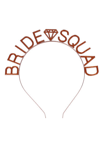 DIADEMA METALICA BRIDE SQUAD ORO ROSA