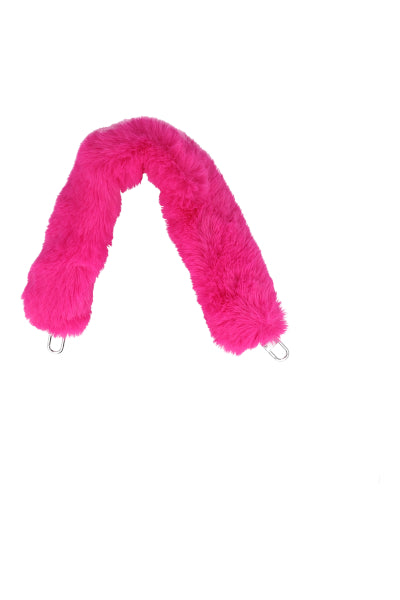 Correa bolso peluche ROSA