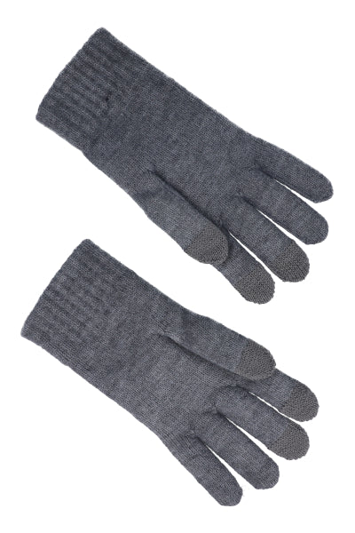 Guantes tejido jaspeado NEGRO