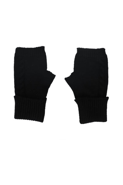 Guantes tejido trenzado NEGRO