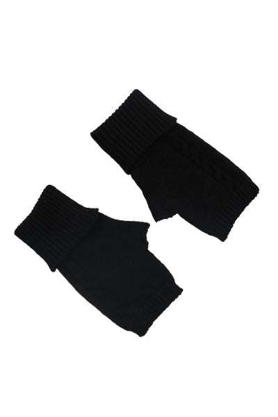 Guantes tejido trenzado NEGRO