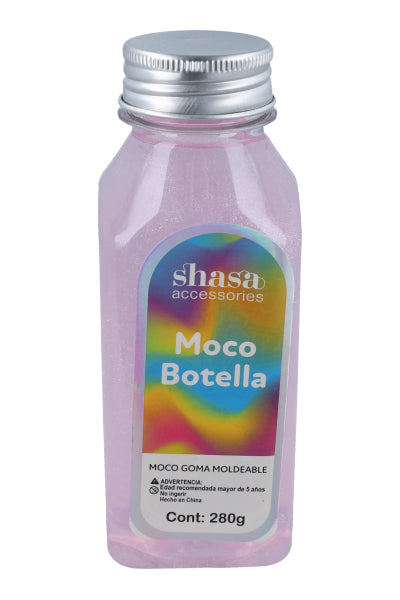 Moco botella brillos MORADO