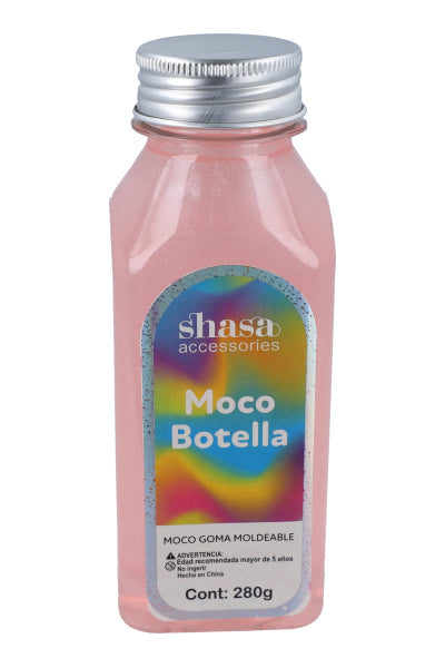 Moco botella brillos ROSA