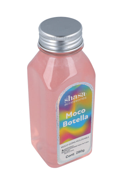 Moco botella brillos ROSA