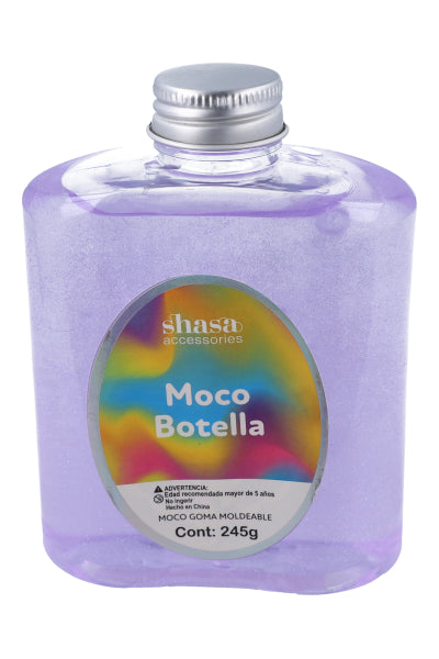 Moco botella cuadrada MORADO