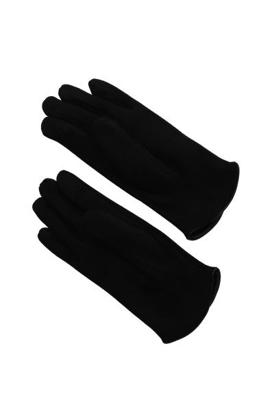 Guantes textura durazno NEGRO