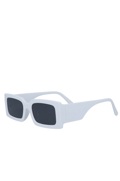 Lentes rectangulares oversize BLANCO