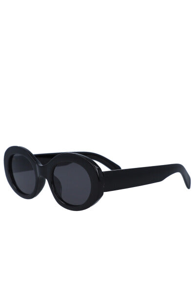 Oval oval sun lenses BLACK