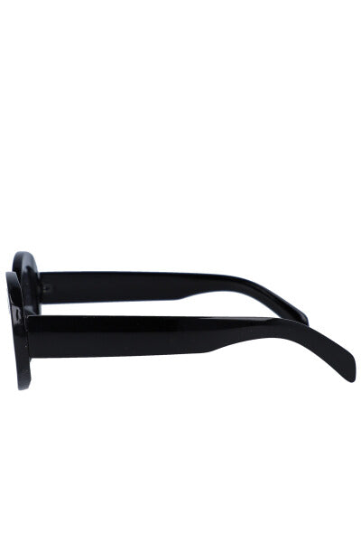 Oval oval sun lenses BLACK