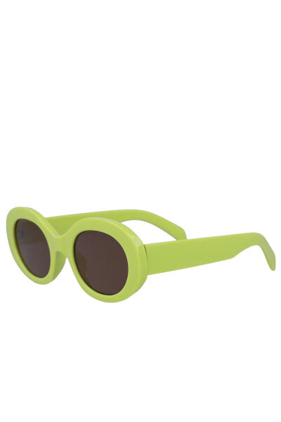 Oval oval sun lenses GREEN