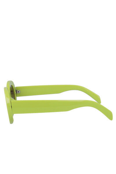 Oval oval sun lenses GREEN
