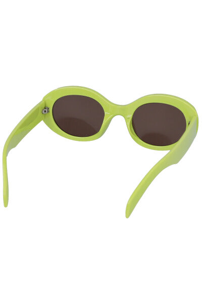 Oval oval sun lenses GREEN